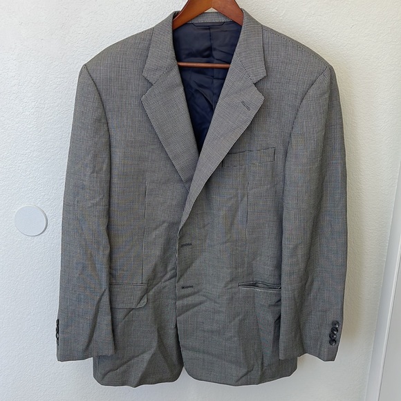 Hickey-Freeman wool houndstooth suit size 44R - Picture 7 of 13